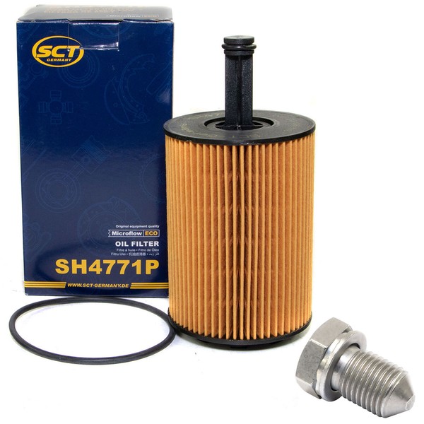 ÖLfilter SH 4771 P ÖLablassschraube FüR Audi TT A3 Seat Skoda VW Touran Golf V-image