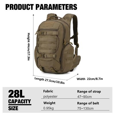 Mardingtop Tactical Backpack for Men,Military Molle Backpack for