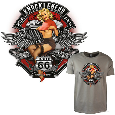 Biker T-Shirt Motorrad USA Werkstatt american classic Garage Custom Pinup *4001
