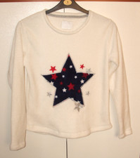 Matalan - Cream - Long Sleeve, fluffy Top / Jumper / Fleece - Womens UK Small