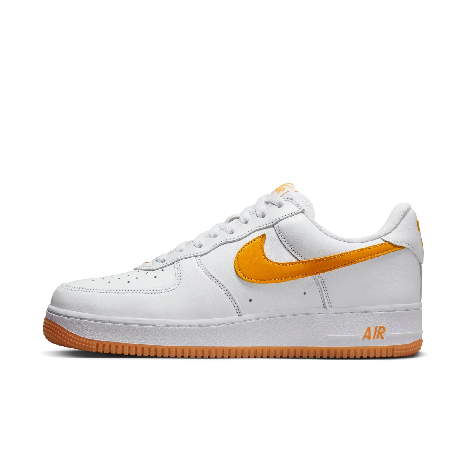 [FD7039-100] Мужские кроссовки Nike AIR FORCE 1 С НИЗКОЙ ВОДОНЕПРОНИЦАЕМОСТЬЮ, БЕЛЫЕ, С ЗОЛОТЫМ ПОКРЫТИЕМ.