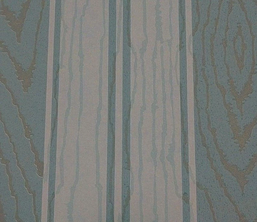 Papel pintado vintage rayas imitación madera grano esmeralda por Clarence House ¡Últimos 4! Foto 4 de 4