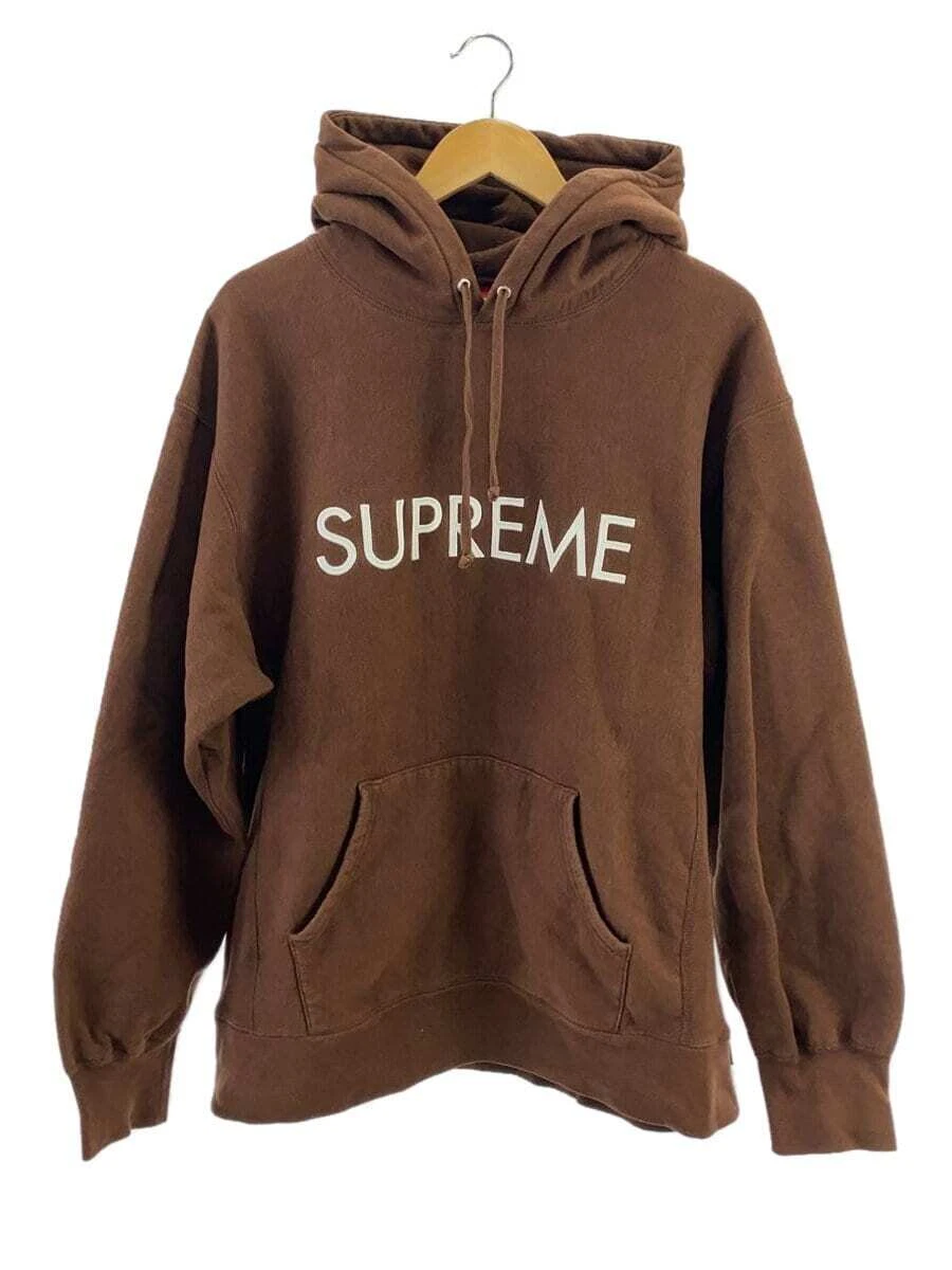 Sweat à capuche Supreme marron L occasion