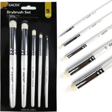 Dry Brush Miniature Painting, 5 Sizes Drybrush Set for Miniature Citadel Model P