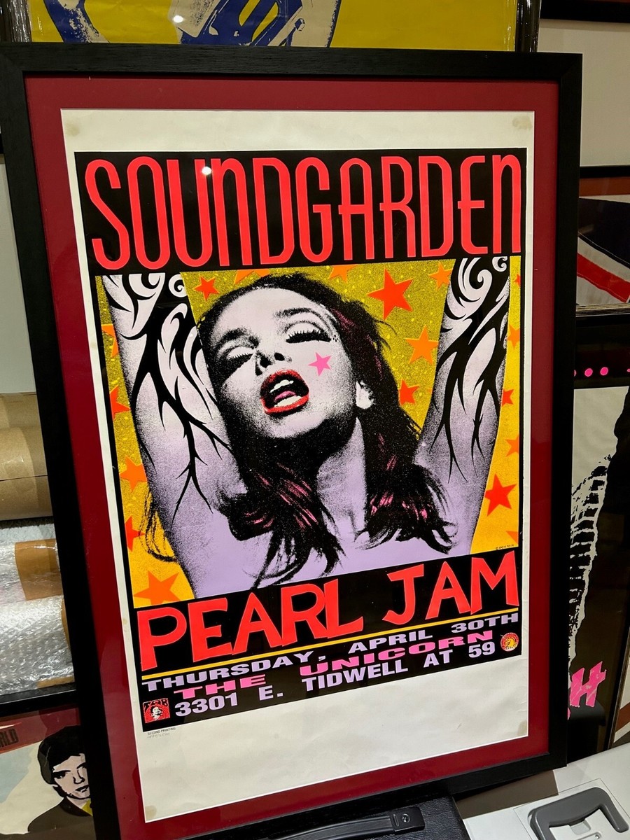 Ultra rare Genuine 2nd edition Frank Kozik Pink Lady Pearl Jam