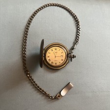 Colibri Pocket Watch Quartz Battery Taped On Back