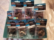 BKK Hybrid Heavy Circle SS Coated Hooks Inline Point 45° Angle Upturned Eye 7/0