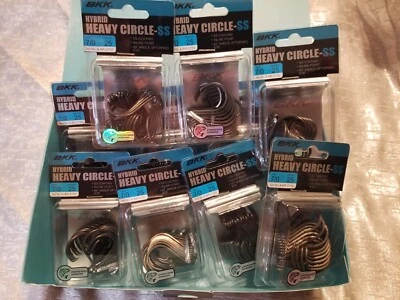 BKK Hybrid Heavy Circle SS Coated Hooks Inline Point 45° Winkel Upturned Eye 7/0 - Bild 1 von 4
