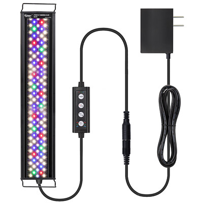 hygger 12 18 24 30 54'' Aquarium Light 24/7 Timer Full Spectrum Fish Tank 7 Color