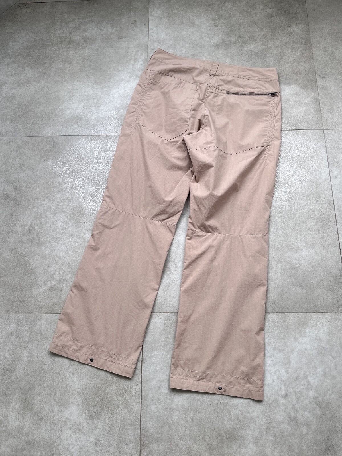 Salomon Pantalone Nylon Beige Cargo Outdoor Trekking Taglia 32 Uomo
