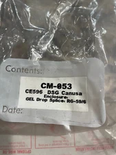 DSG- Canusa #CE 59/6 Gel Splice One-Piece Enclosure for RG59/ RG6 Splice (3) #20