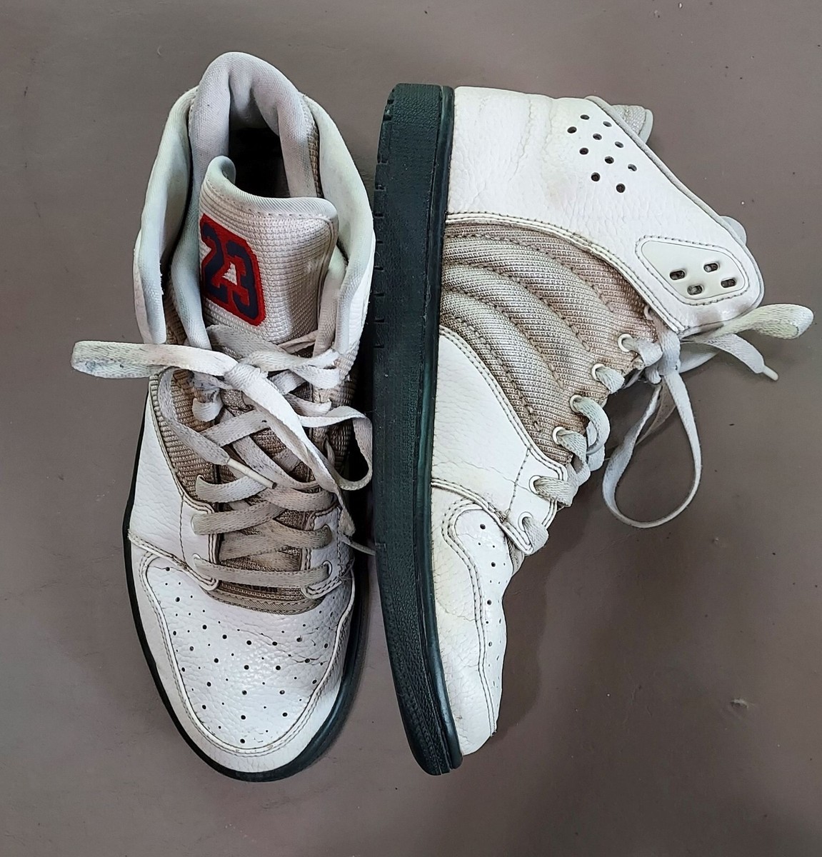 Nike Air Jordan Flight Men's Mid White Shoes Sneakers 838818-164 size 