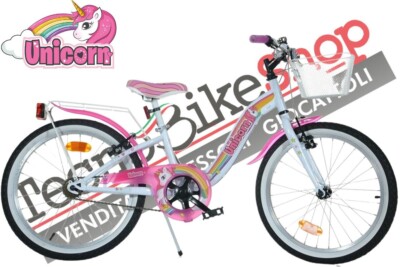 MÄDCHENFAHRRAD EINHORN DINO BIKES UNICORN - Größe 20 Zoll