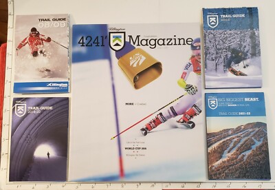 KILLINGTON 2016/17 MAGAZINE & 4 TRAIL MAPS..2008/09, 19/20, 20/21, 21/22 MINT