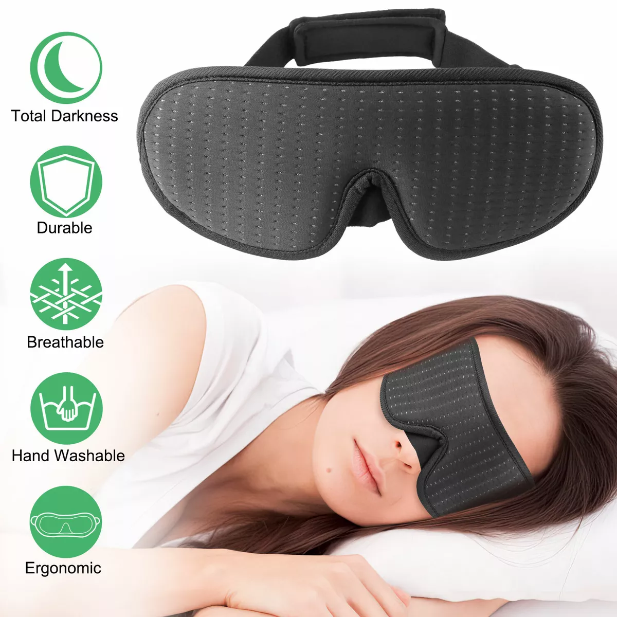 Sleep Mask  Night Glasses, Eye Mask & Eyeshades for Sleeping