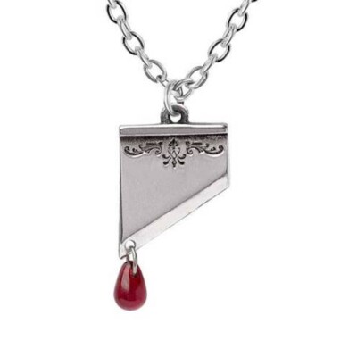 Marie Antoinette Pendant Necklace Boxed, Gothic Guillotine Blade