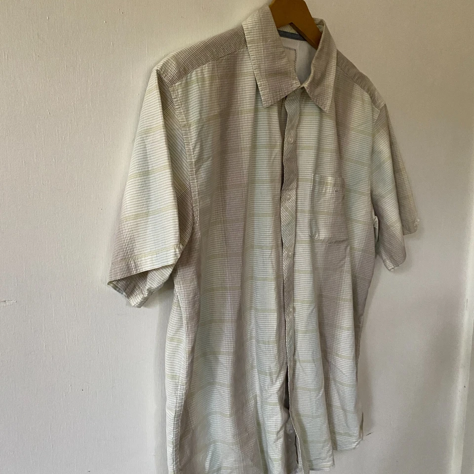 Horny Toad Shirt Mens Large Gray Blue Button Front Organic Cotton Casual Outdoor - Image 4 of 4