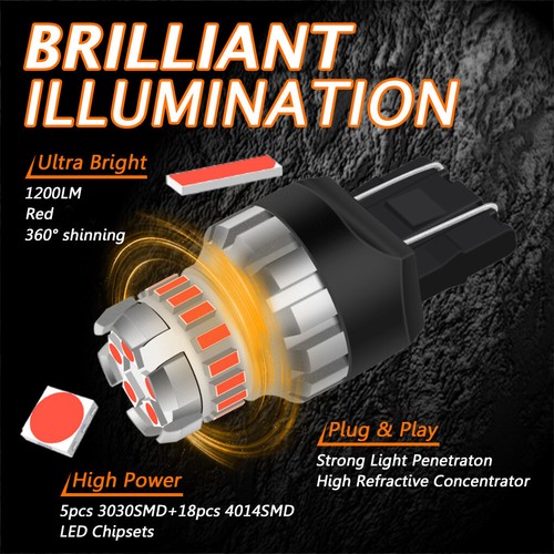2x Strobe Flash Brake Tail LED Bulb For Honda ST 1300 A Pan European ABS 2002-13 - Picture 2 of 7