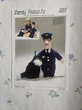 Wendy Knitting Pattern 2261 POSTMAN PAT & Jess Cat Soft Toys  Joy Gammon Dk Wool