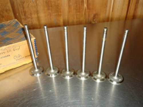 6) New NOS GM Intake Valve 556684 1949 1950 Oldsmobile Olds 257 Six 6-Cylinder - Picture 3 of 3