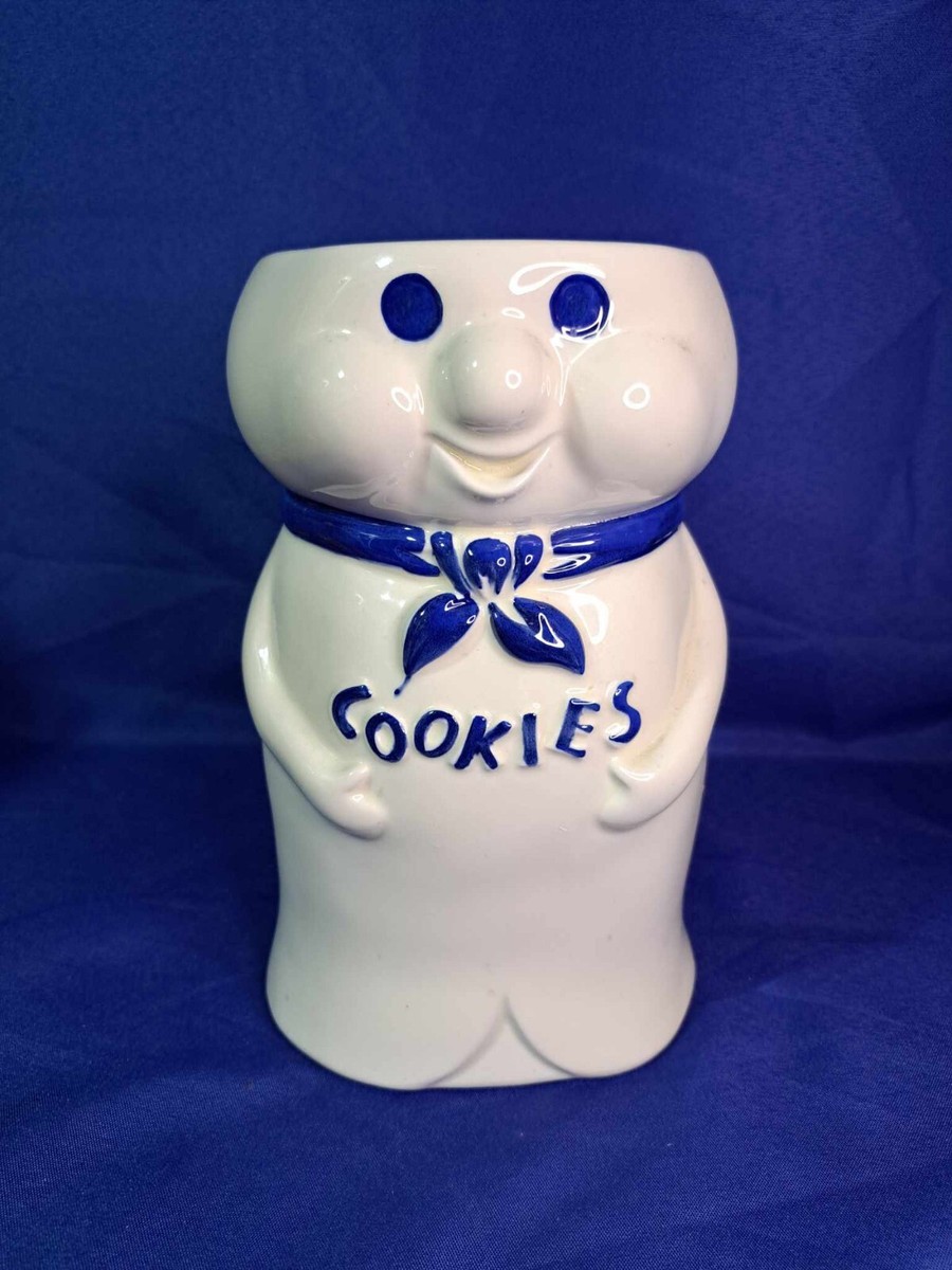 Vintage 1973 Pillsbury Doughboy Cookie Jar 10.5” Ceramic NO LID