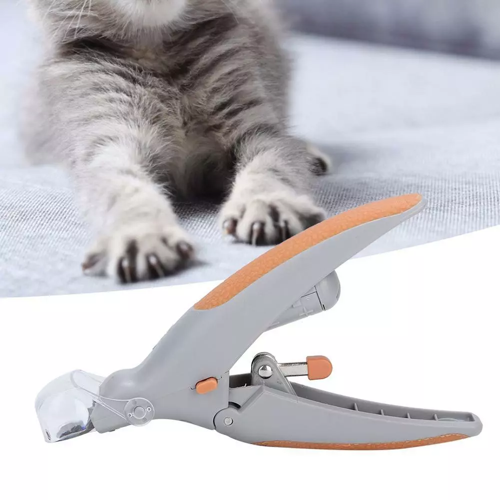 Dog nail trimmer with light top