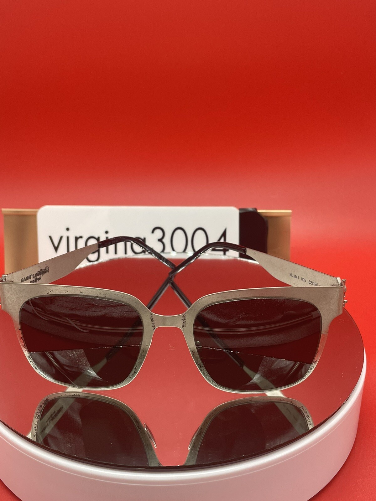 Ottimo prezzo!!! SAINT LAURENT YSL SL M41 DISTRESS METALLO NERO OCCHIALI DA SOLE