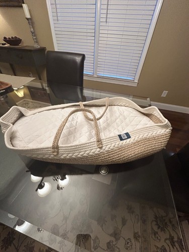 Baby Changing Basket- Moses Basket- Cotton Rope With Mattress- - Picture 5 of 5