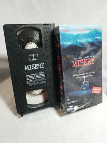Vintage Misery VCR VHS Tape Movie James Caan Kathy Bates Stephen King Horror PF