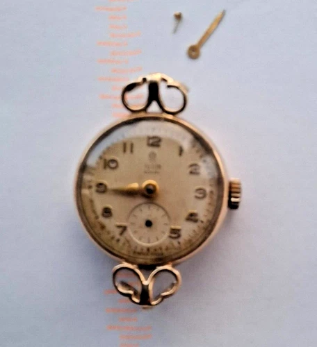 LADIES 9CT GOLD TUDOR ROYAL WRISTWATCH