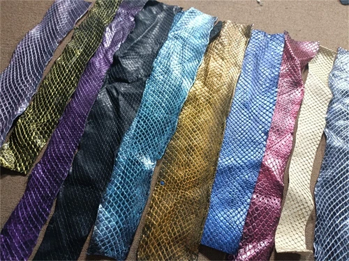 2PCS/3PCS Genuine Python Snake Skin Leather Hide Soft Real Leather Taxidermy DIY - Picture 12 of 50