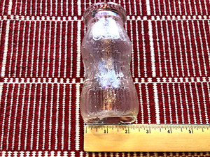 ANTIQUE BIRELEY'S EMBOSSED 5" H X 2.25" W 6.75 OUNCE 1930"S SODA GLASS BOTTLE