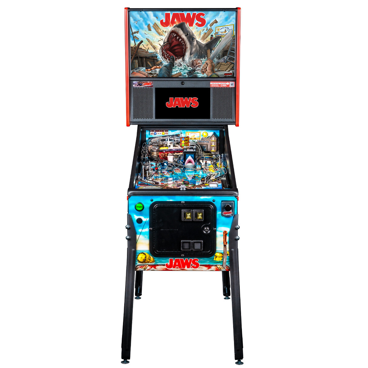 Stern Jaws Premium Pinball Machine With Installed Shaker Motor