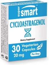 Supersmart Cycloastragenol Maximum Strength 25Mg per Day (98% Purity) DNA & Telo
