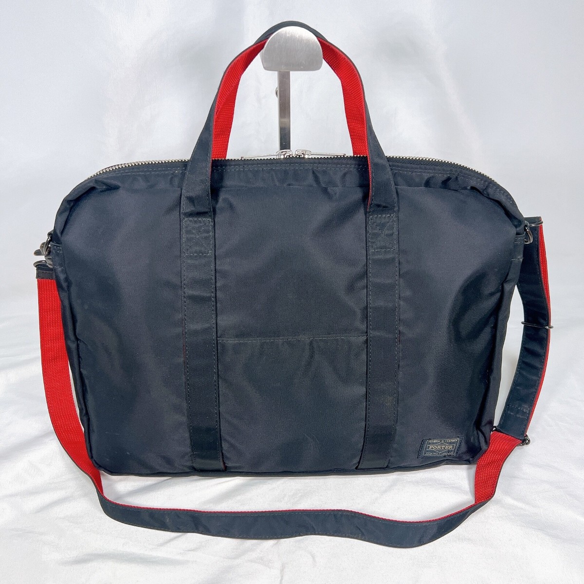 Porter Yoshida & Co L-fine ILS Shoulder bag 2way black red unisex