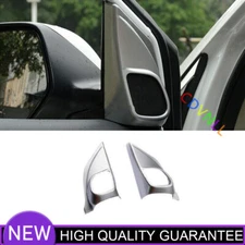 A Post Speaker Sticker Cover Trim Fit For Honda CRV CR-V 2012-2016 Matte Silver