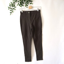 NEW Zara Women's Dark Gray Green Hi Rise Legging Pants Size Medium