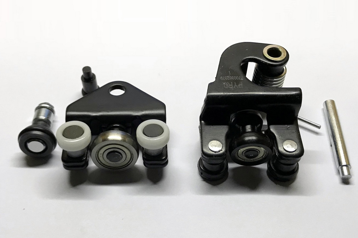Rouleau porte coulissante droite Renault Master 2 Opel Movano kit 3 pieces