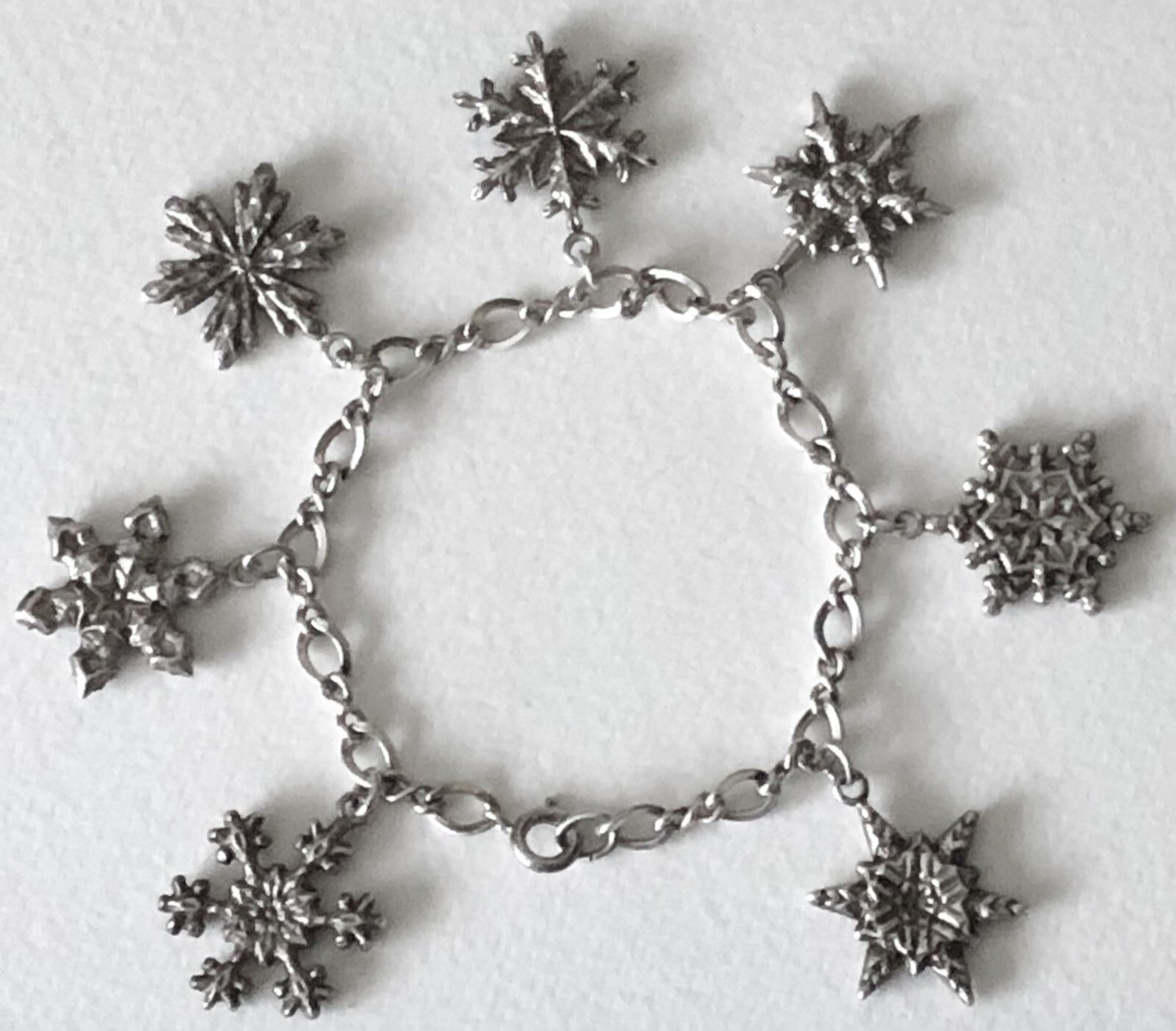 Snowflake Charm Antiqued Sterling Silver Snowflake Charm Antiqued Sterling Silver
