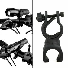 360  Rotate Bike LED Flashlight Mount Holder Bicycle Handlebar Torch Clamp Clip