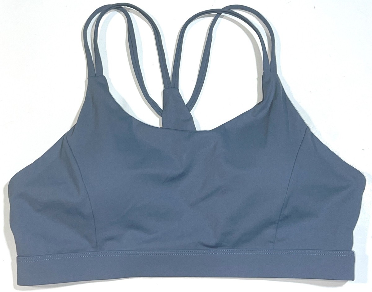 Racerback Strappy Padded Sports Bra Running Girl Strappy Racerback
