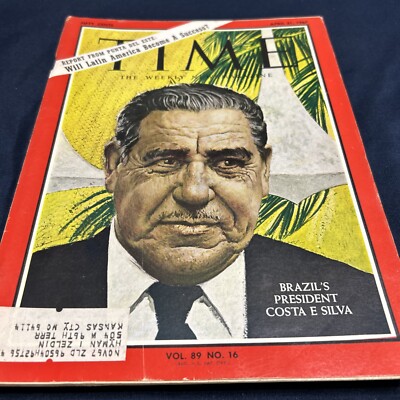 Time Magazine April 21, 1967 Brazil s President Costa E Silva