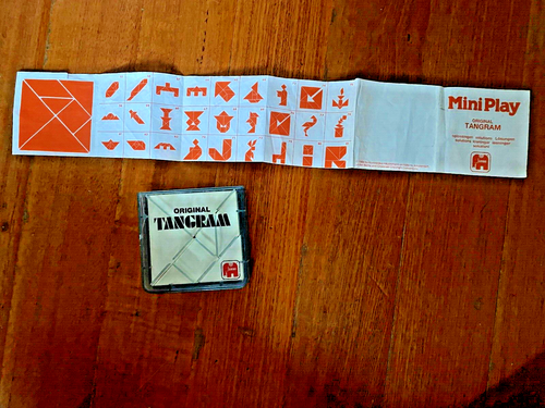 Vintage Mini-play Tangram Jumbo Complete Good Condition Rare - Picture 8 of 14