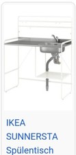 Verkaufe Ikea Sunnersta Spühlentisch ,  Hahn und Kalt Warm Zulauf und Traps
