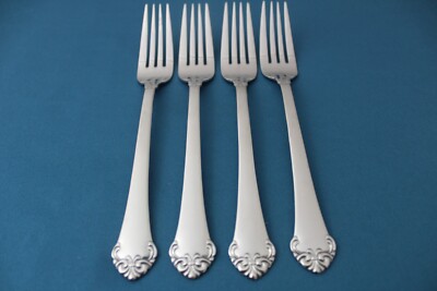 Oneida PRINCETON Dinner Forks (Set of 4) 18/10 Stainless LIGHT USE China 8 1/4''
