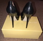 $ 795 Sergio Rossi Platform Shoes Heels Black  Size 39,5 Italy box dust bag — photo 8
