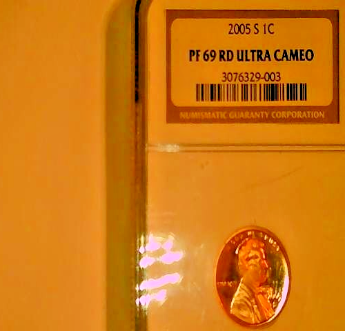 2005 S NGC PF 69 RD ULTRA CAMEO PENNY