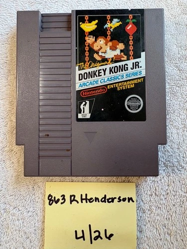 Donkey Kong Jr. Nintendo (NES, 1986) 5-Screw Cartridge Only Tested