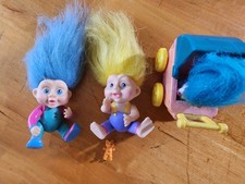 Mixed Lot Of 3 Vintage Applause  Ace Novelty Russ Treasure Trolls Jewel Belly