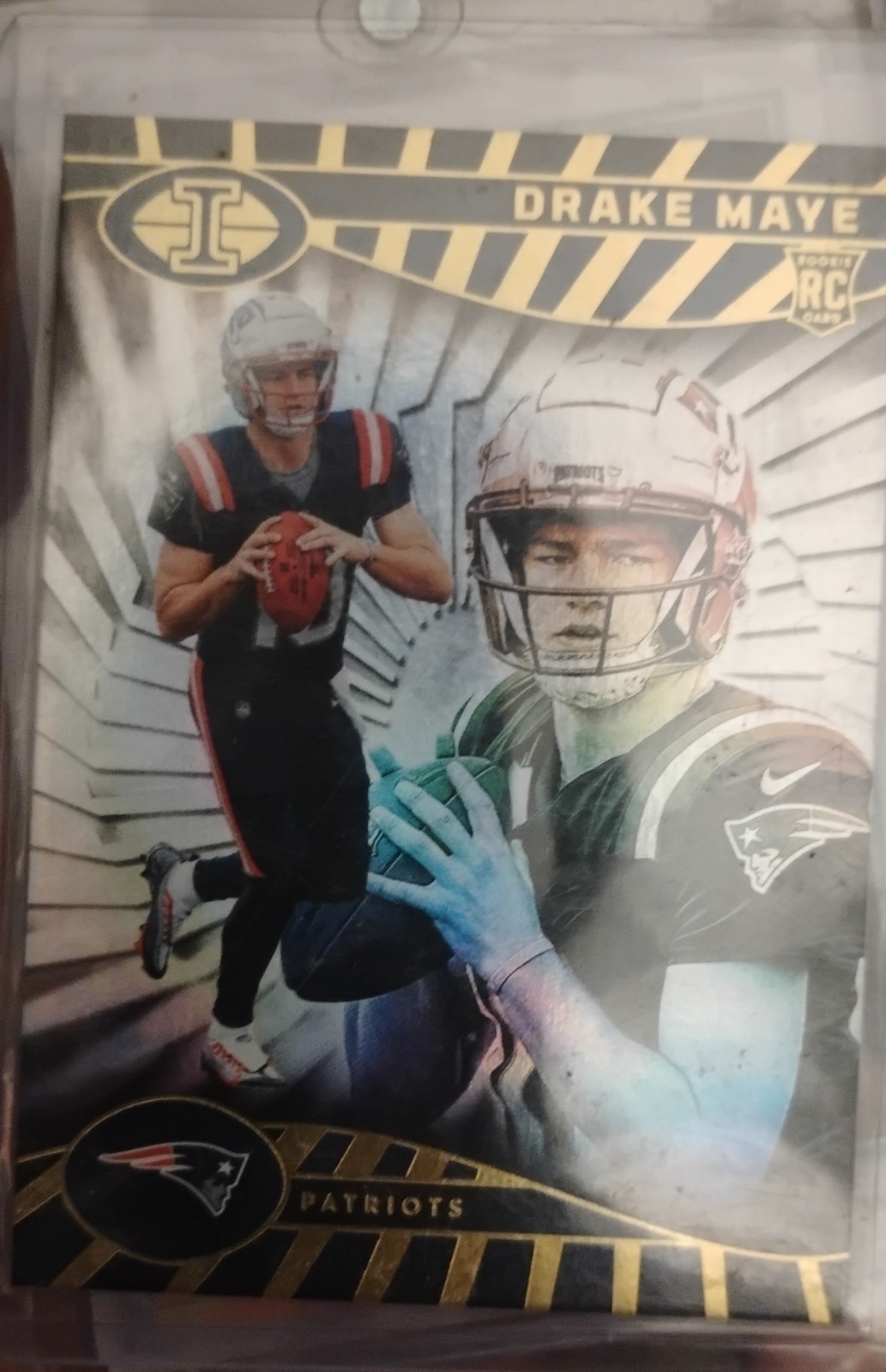 2024 Panini Illusions - Drake Maye #59 Trophy Collection Cubic /399 (RC)